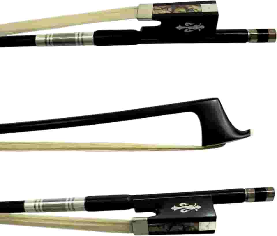 Arco Violino Fibra carbono 4/4 Profissional Premium Gold Talão Trabalhado