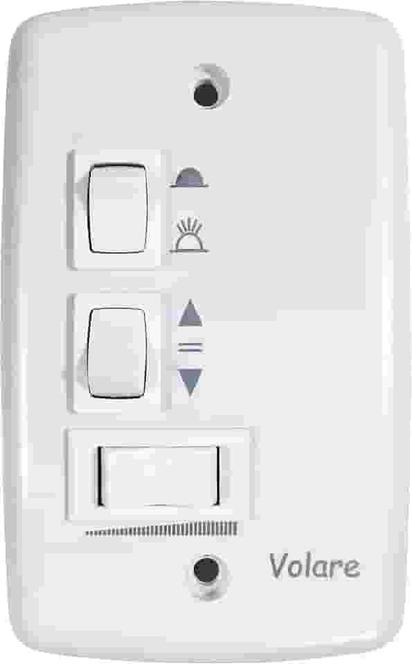 Chave Parede Ventilador Teto Volare 220V Alumínio Manual 1 Count