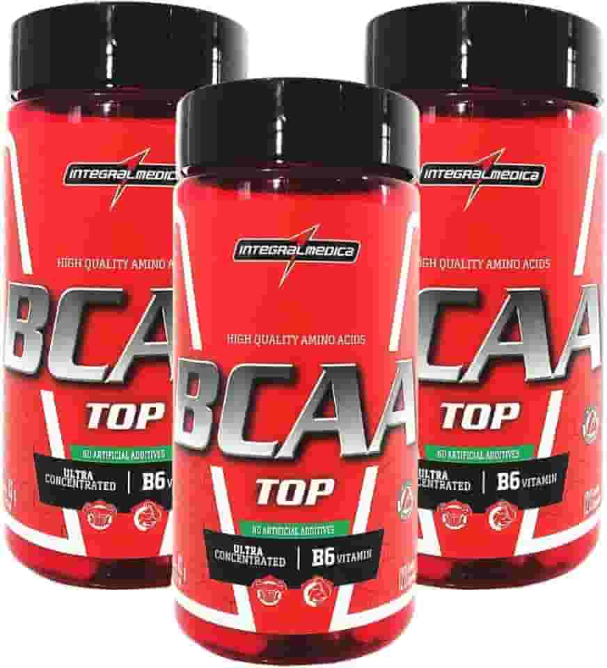 Kit 3X Amino Bcaa Top 120 Cáps Body Size - Integralmédica Integralmédica