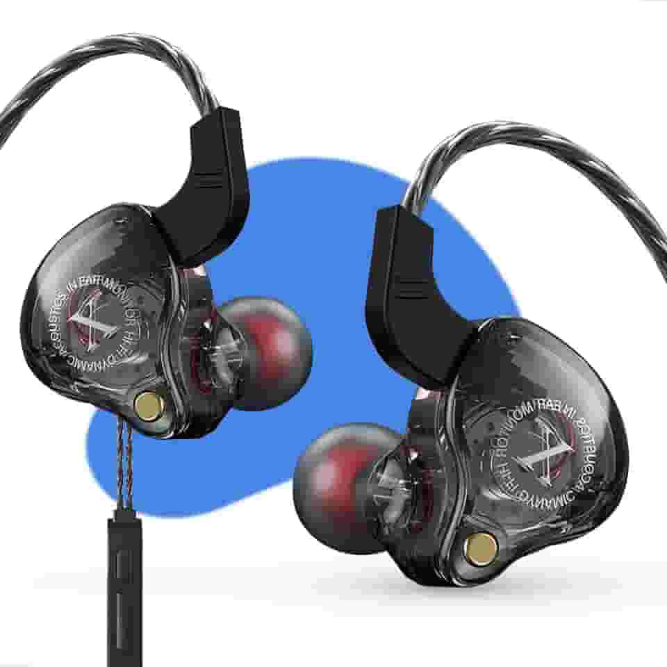 Fone De Ouvido Gamer In Ear Dj Musicos Retorno Palco Graves com Microfone e Cancelamento de Ruído P2 P3 3.5mm Preto Universal