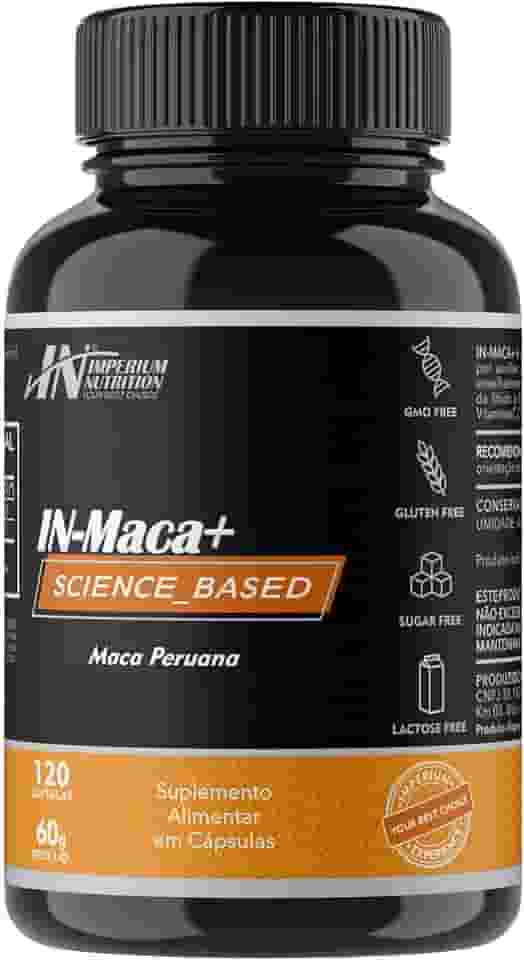 Maca Peruana 2000mg (IN-Maca+ 120 Cápsulas) - Para Homens e Mulheres - Imperium Nutrition