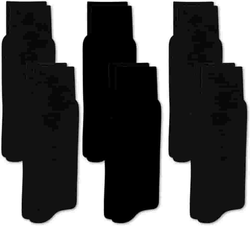 Kit 06 Pares Meia Social Casual Selene Cano Longo Canelado Masculino Adulto