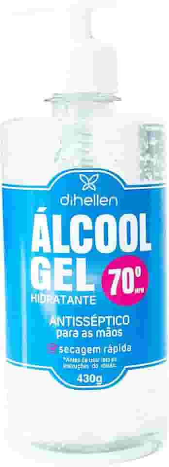 Álcool em gel 70° 430g Di Hellen Cosméticos