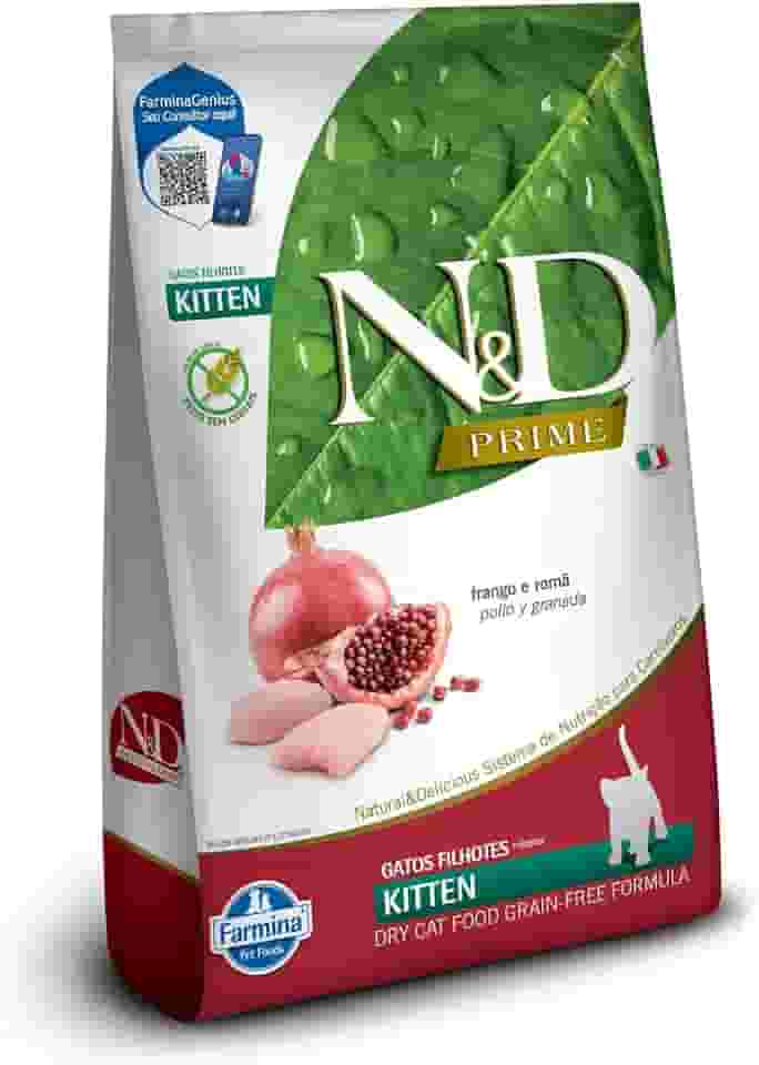 N&D PRIME Ração Farmina N&D Prime Frango E Romã Gatos Filhotes - 7 5Kg