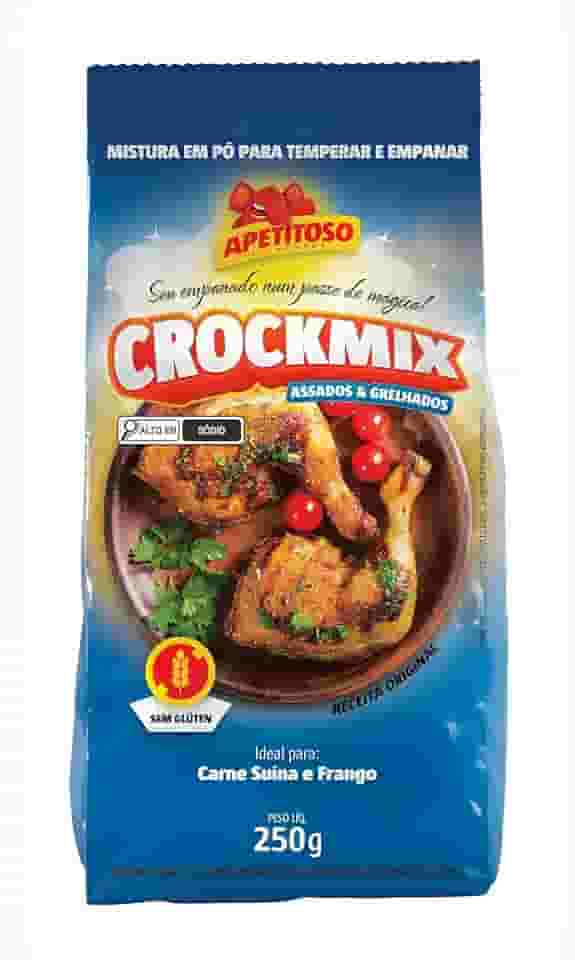 Mistura Farinha Para Empanar Assados e Grelhados Sem Glúten 250g Crockmix