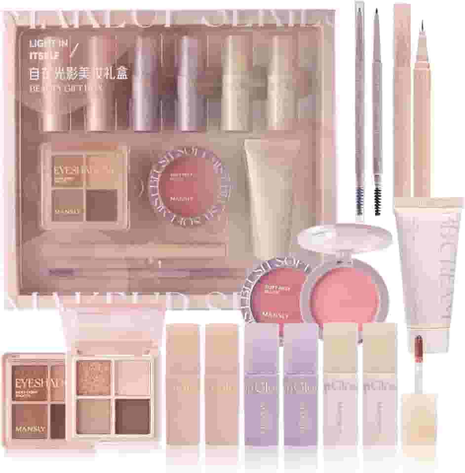 LAMUSELAND Kit de maquiagem completo completo de 11 peças, um conjunto de presente essencial para iniciantes ou profissionais (M2001A)