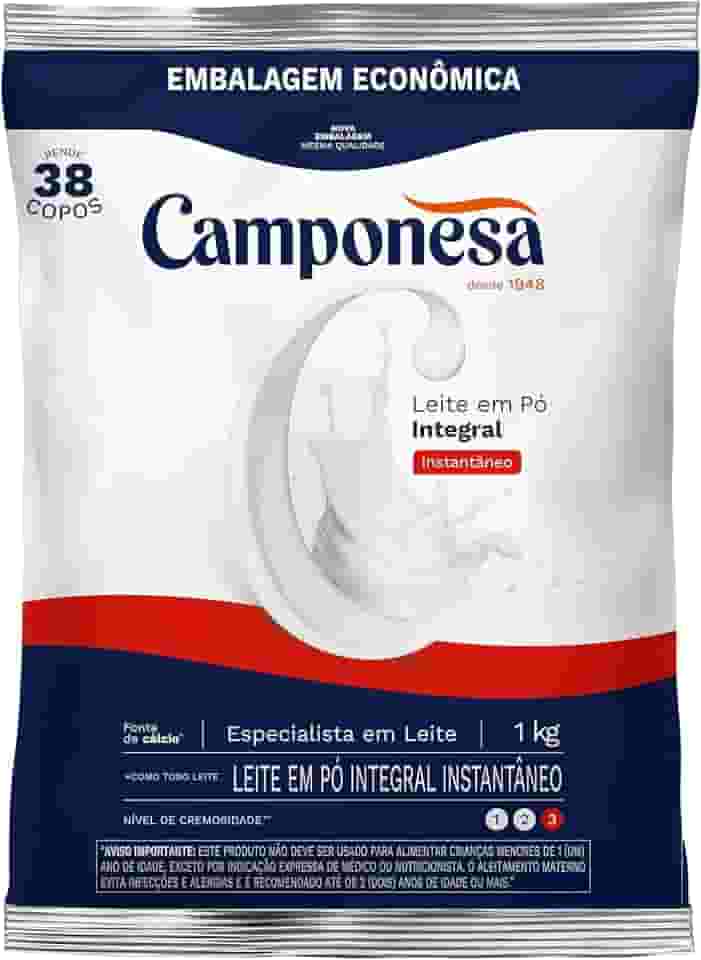 Camponesa - Leite em Pó Integral Instantâneo 1Kg
