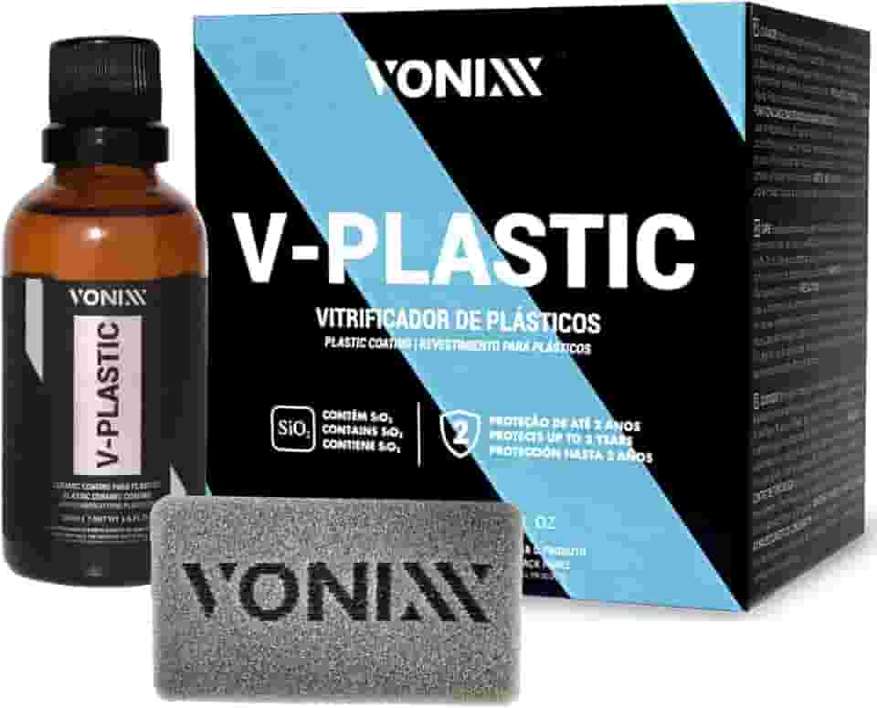 V-Plastic 20ml Vonixx Vitrificador Revitalizador Restaurador de Plasticos Borrachas