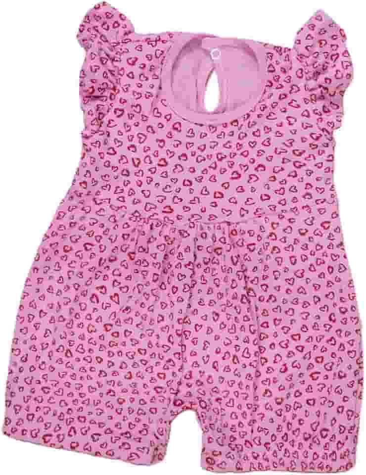 Macacão Curto Estampa Minimalista - Conforto e Estilo para Sua Bebê Era Uma Vez