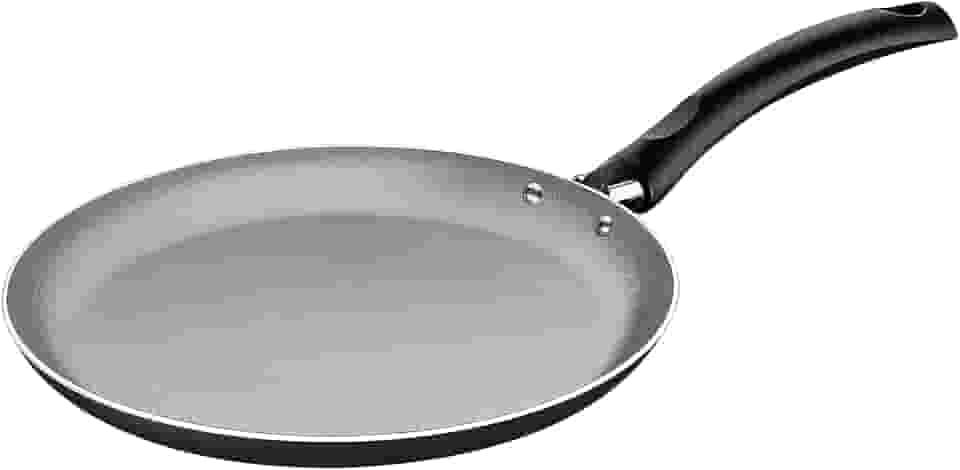 Panquequeira Tramontina Turim em Alumínio com Revestimento Interno e Externo em Antiaderente Starflon Max Chumbo 18 cm