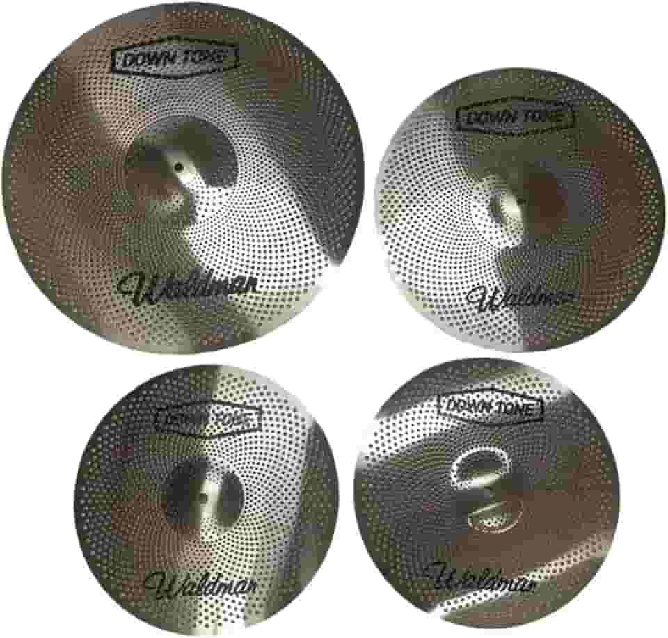 Kit de Pratos para Bateria Waldman Down Tone DT-141620 HH 14'+Crash 16'+Ride 20'