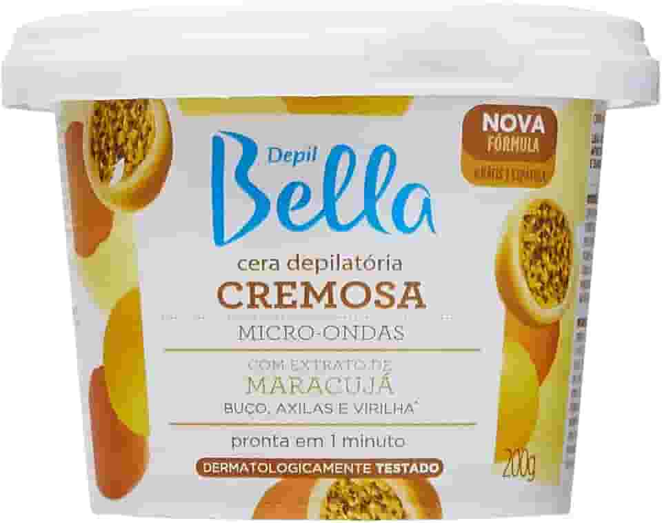 Depil Bella - Cera Depilatória Cremosa Micro-ondas Maracujá 200g