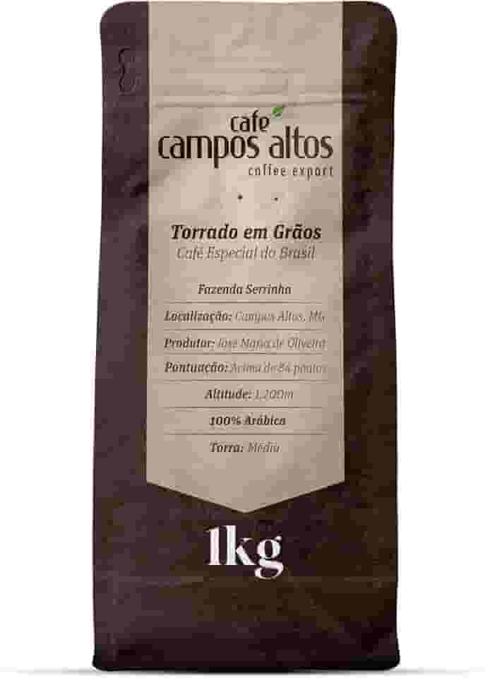 Café Campos Altos, Torrado em Grãos Especial 1Kg
