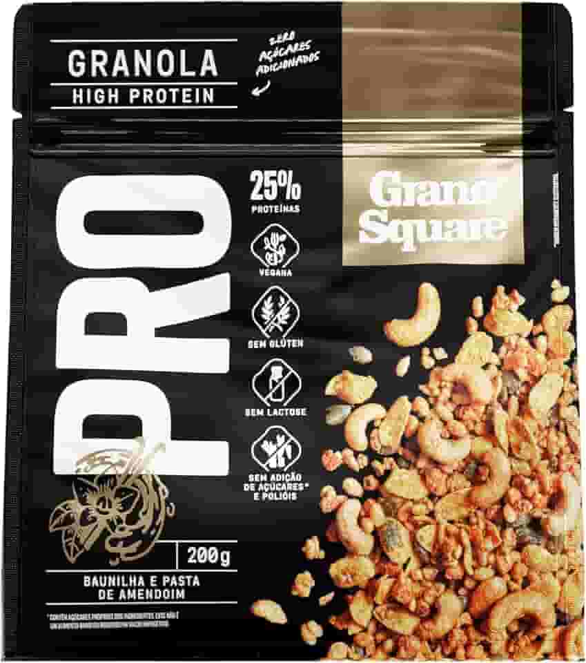 Granola GranoSquare PRO Baunilha e Pasta de Amendoim 200g