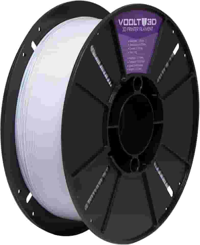 Filamento PETG Branco Dental Premium 1kg - 1.75Mm Voolt 3D Para Impressora 3D