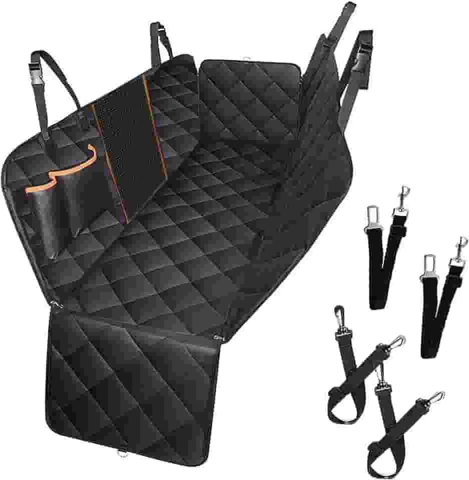 Capa Protetora Pet Impermeável Para Banco De Carro Com Cinto