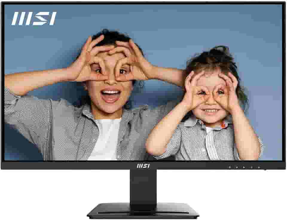 MSI Monitor de computador PRO MP273U, IPS 3840 x 2160 (UHD), 4K, 60 Hz, sincronização adaptativa, HDMI, DisplayPort, 4ms (GTG), preto