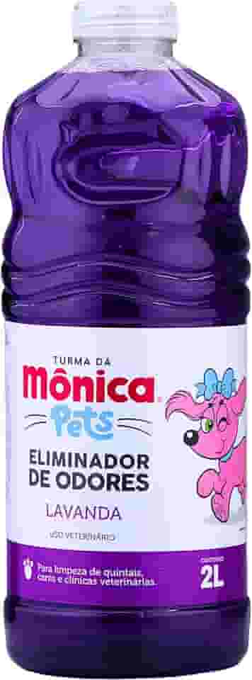 Eliminador de Odores Para Cães e Gatos, Lavanda , Turma da Mônica, 2 litros, Roxo