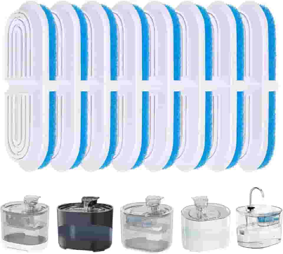 Filtro Refil para Bebedouro de Gatos, Fonte de Água, Pacote com 8 Unidades