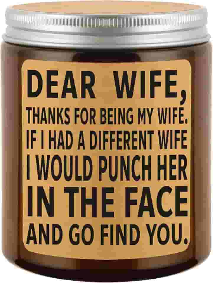 Presentes para esposa do marido – Presentes para esposa – Presentes de aniversário para esposa – Presentes para mãe, mulheres – Presentes românticos – Velas perfumadas de lavanda LUOYUO