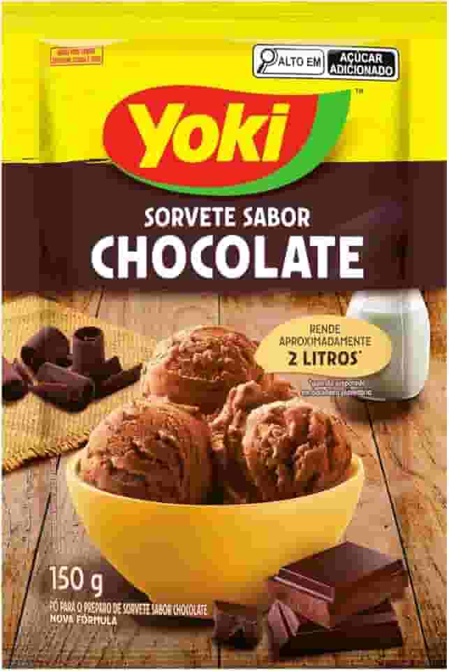 Pó para Sorvete Chocolate Yoki Pacote 150g