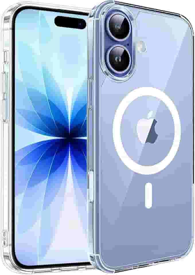 Capa Mag-Safe para [iPhone 17] Capinha Premium Slim Magnetica com [Proteção de Câmera] Clear Case Transparente [Anti-Amarelamento], Compatível com MagSafe, Resistente a Riscos e Anti Impacto
