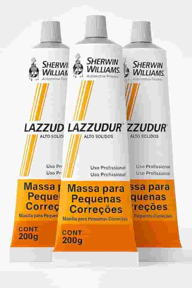 Kit 3 Massa Pequenas Correções Sherwin W. Lazzudur 034 200g Pintura Automotiva