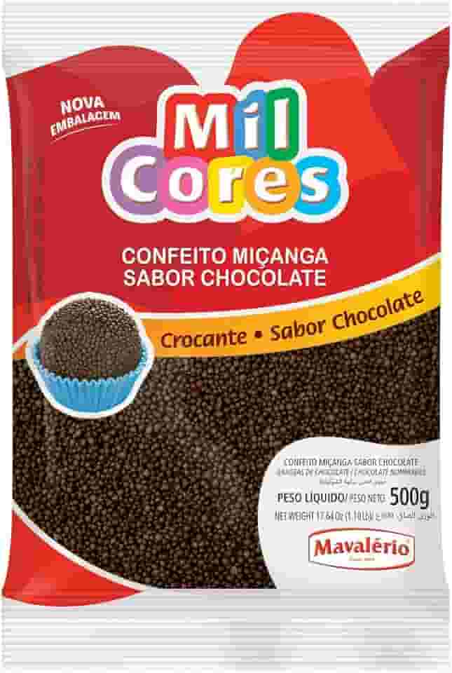 CONFEITO BRIGADEIRO REDONDO MIL CORES MAVALÉRIO 500G