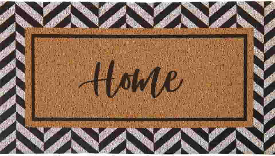 Capacho para Entrada 40x75cm Vinil com Moldura - Kapazi Linha Home Antiderrapante