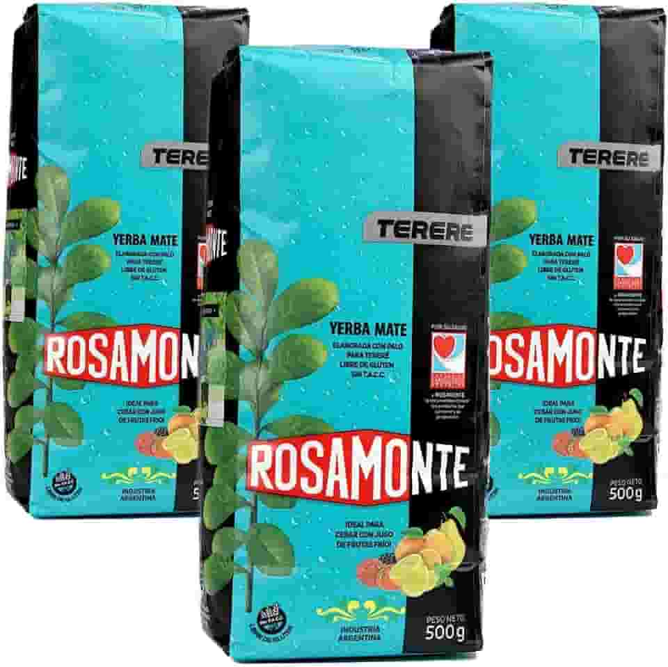Kit 3 Erva Mate Argentina Rosamonte Tereré 500g