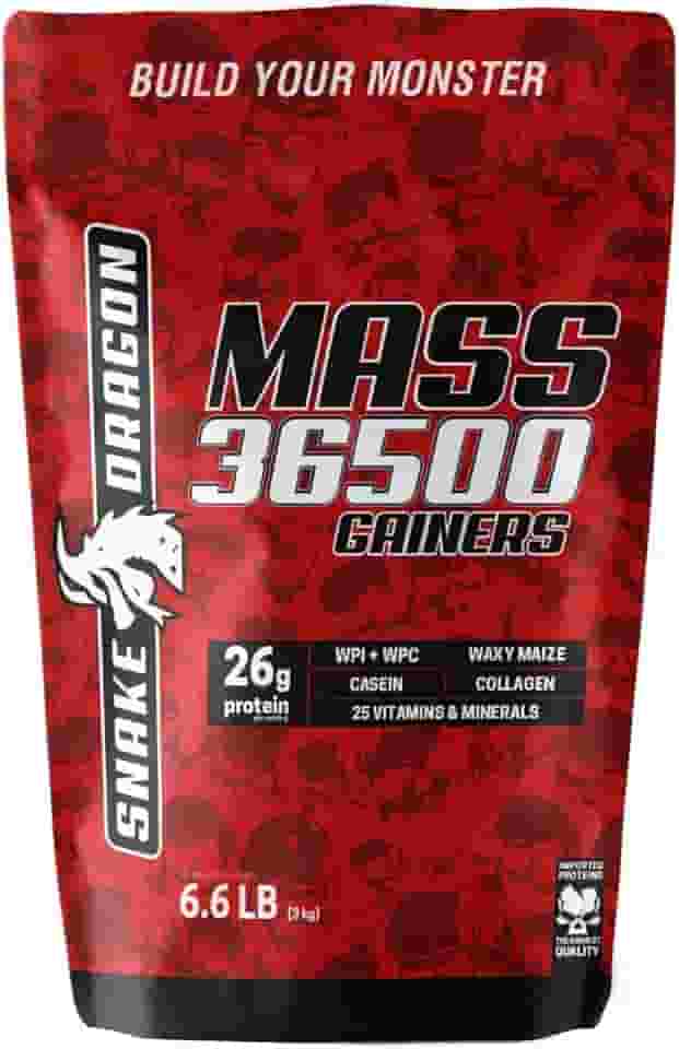 Hipercalorico Refil 3Kg Mass 36500 Gainers Whey Isolado Concentrado