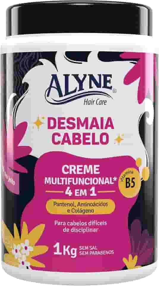 Alyne, Creme Multifuncional, Desmaia Cabelo, 1 kg, Rosa