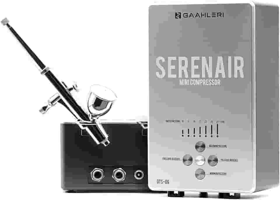 Gaahleri Kit de aerógrafo, Ambition Series GTS-06, aerógrafo e compressor de ar com controle de ar