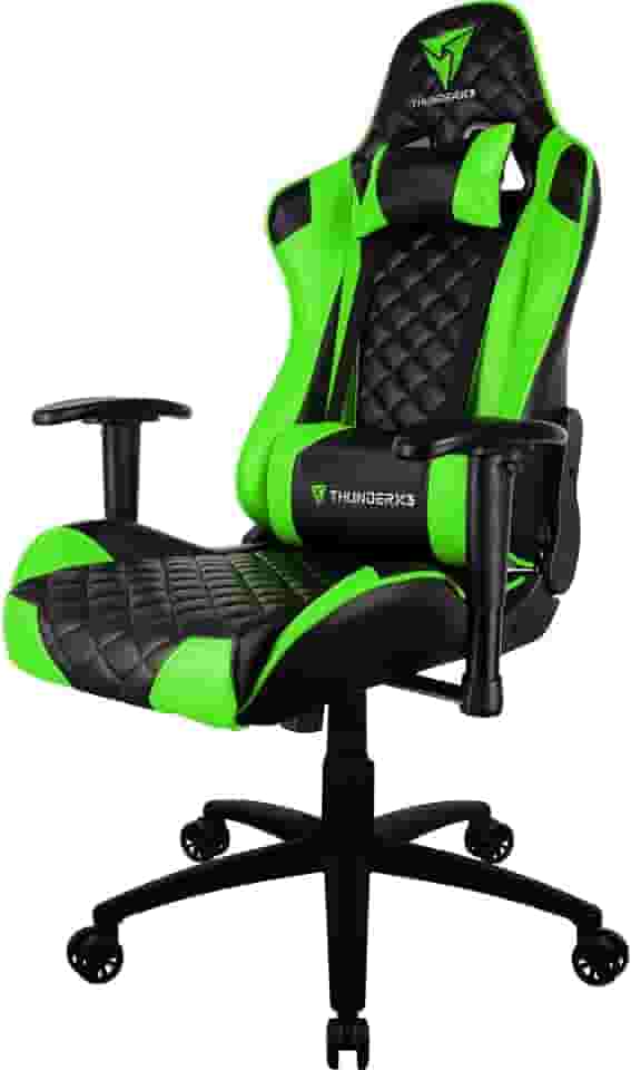 Cadeira Gamer Profissional TGC12 Preta/Verde ThunderX3.