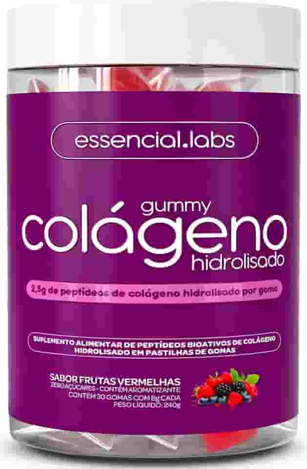 GUMMY de COLÁGENO VERISOL® com 2,5g de Peptídeos Bioativos por Gummy e Tecnologia Alemã - 30 Doses - Sabor Frutas Vermelhas