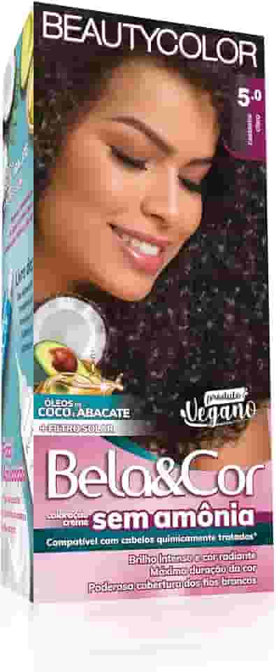 Coloração Bela&Cor Sem Amônia - 5.0 Castanho Claro