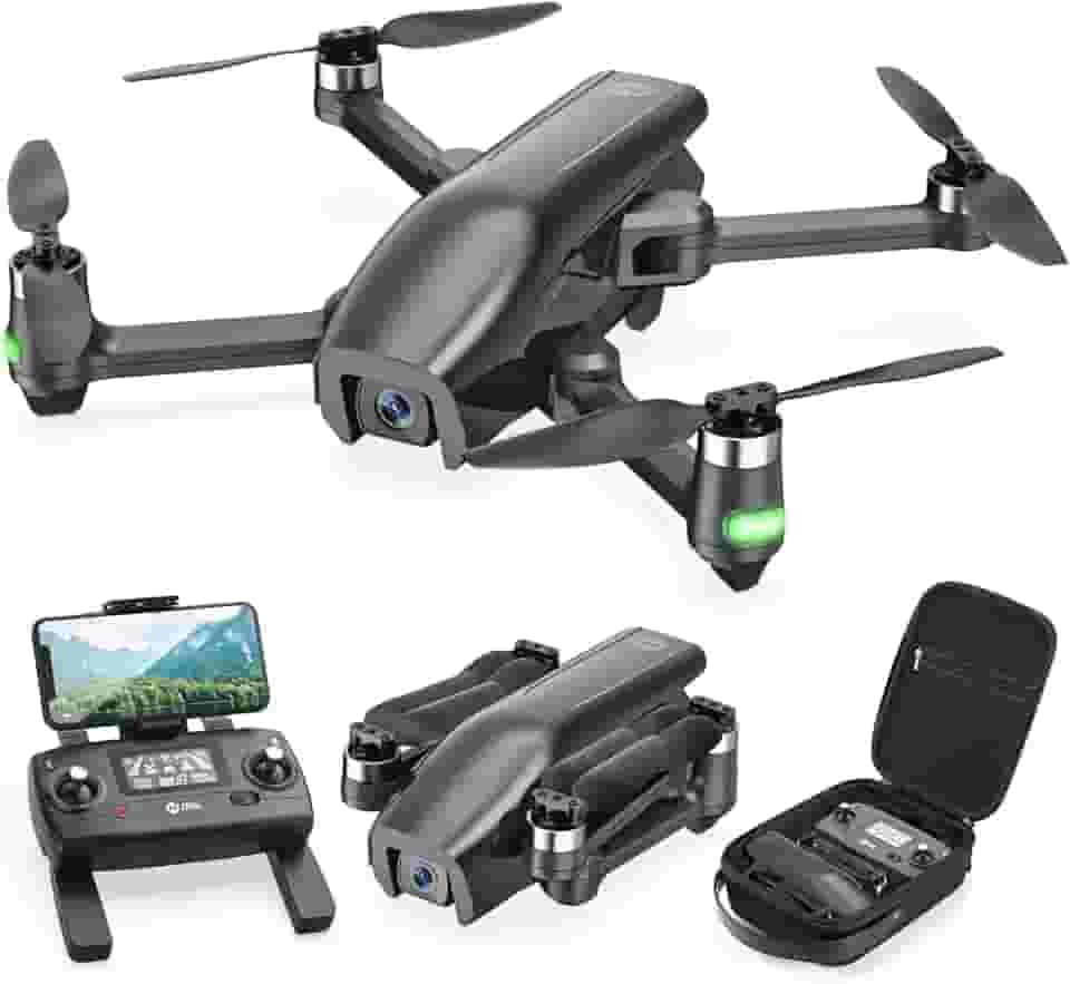 Holy Stone Drone HS710 com câmera 4K, GPS FPV 5G para iniciantes, dobrável, com posicionamento ótico, retorno automático, Follow Me, motor sem escova, 50 minutos de voo
