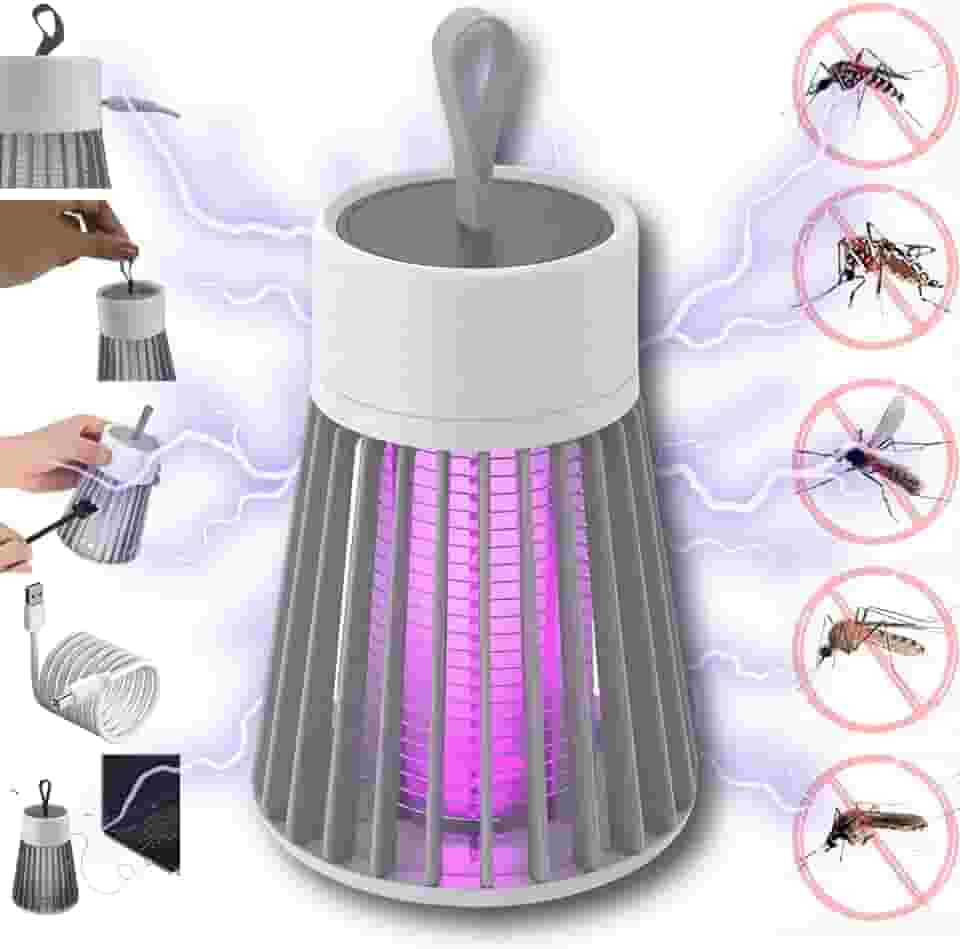 Luminaria Mata Mosquito Eletrica, Armadilha Repelente de Pernilongo com Luz Ultravioleta, Lampada de Choque para Combate a Dengue, Proteção Portátil Contra Inseto, LED USB com Luz UV Anti Mosca PREIS