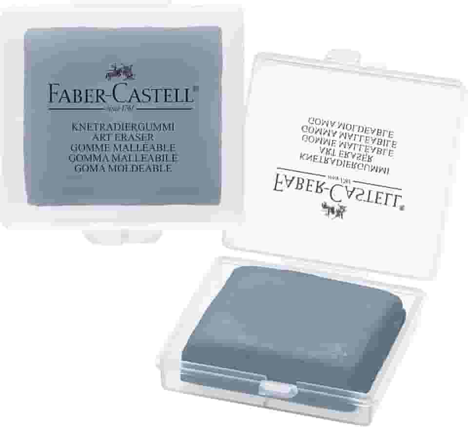 Faber-Castell 127220 Kneaded Eraser with Case, Grey