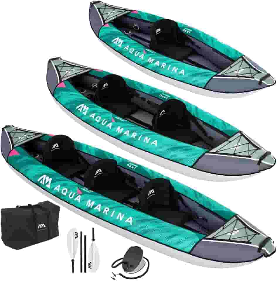 Caiaque Laxo 12'6 LA-380/2022 Aqua Marina para 3 pessoas c/Remo incluído