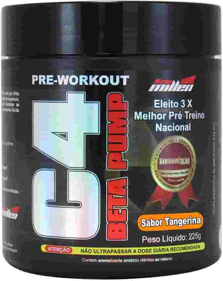 C4 Pre Treino Beta Pump 45Doses Arginina Beta alanina Taurina Cafeína (tangerina)