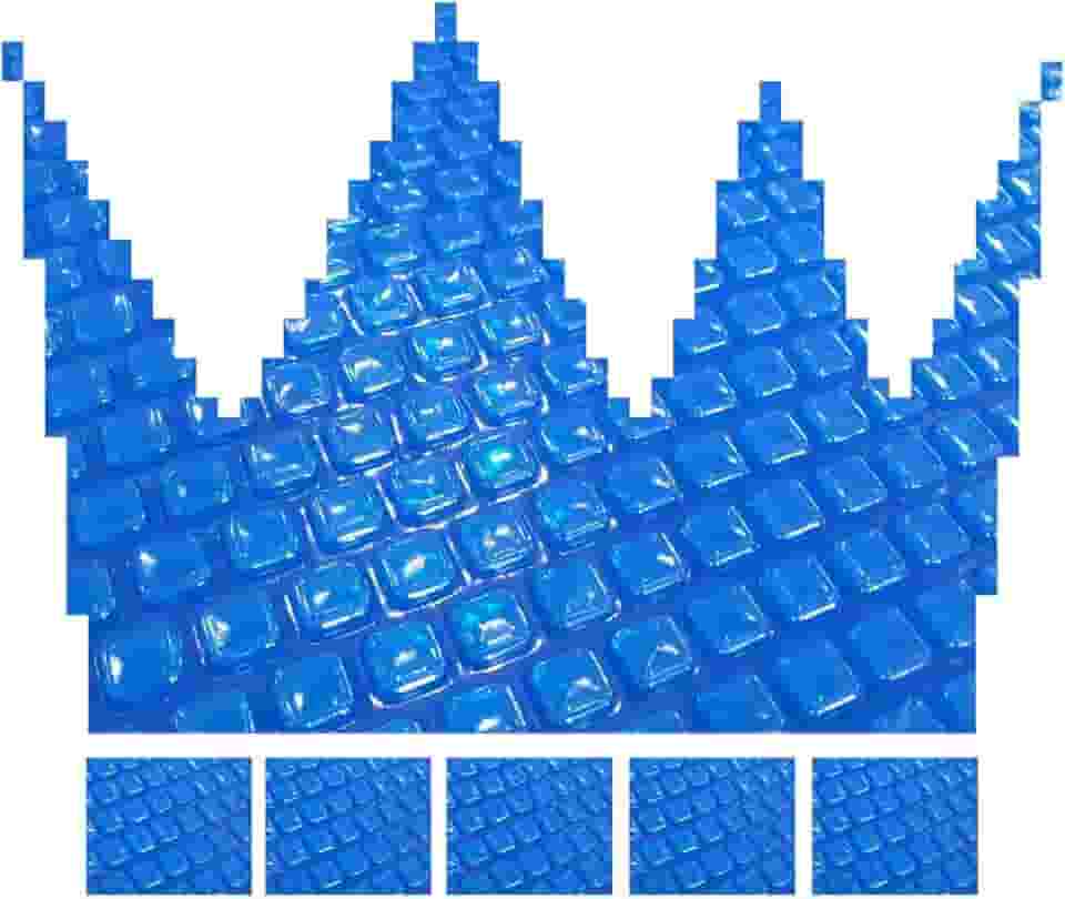 Lona Capa Termica Para Piscina 6x3 Manta Plastica 300 Micras Cores:Azul