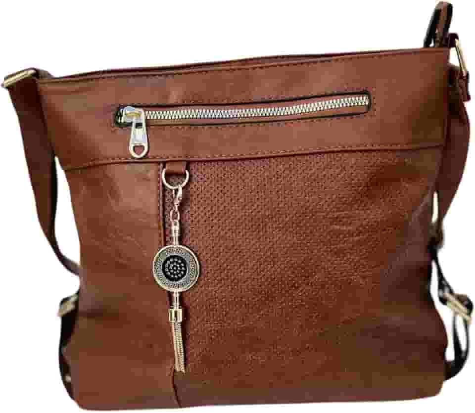 Bolsa feminina, tranversal, tiracolo, bolsa ombro,(marrom), media