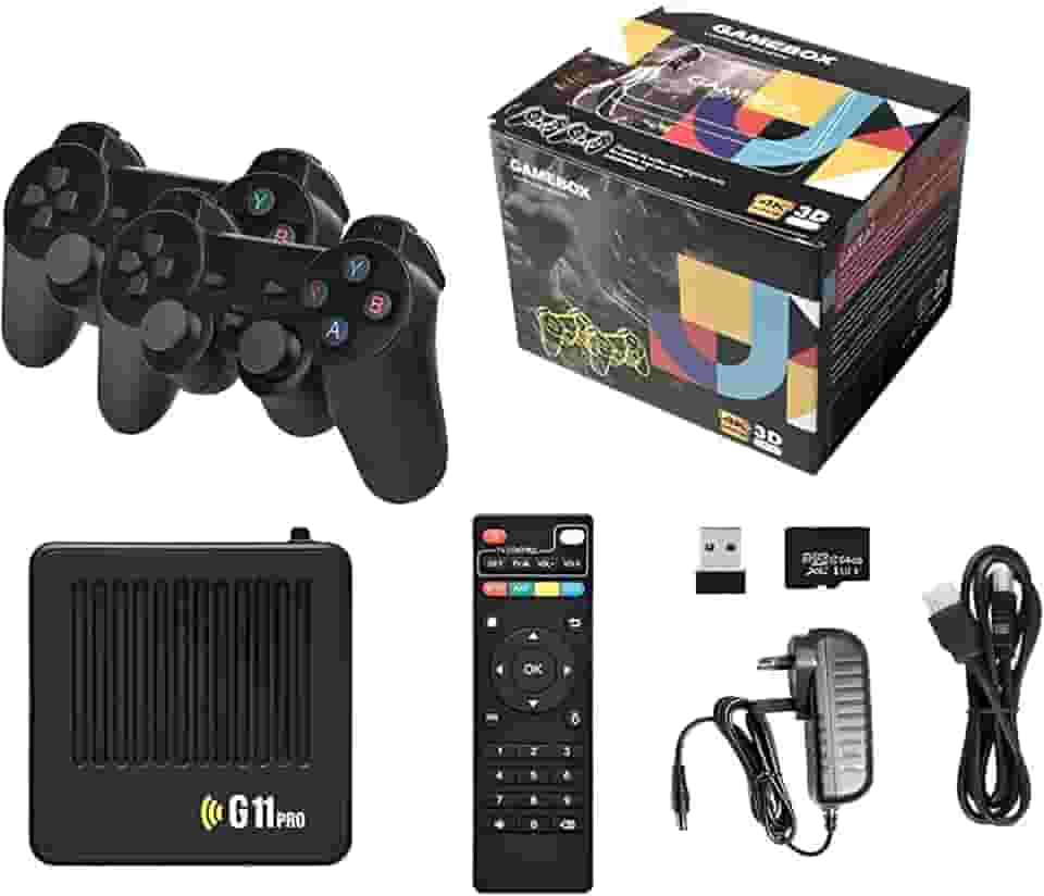 GameBox G11 Pro & TV Android 128GB 40 Mil Jogos 2 Controles Sem Fio