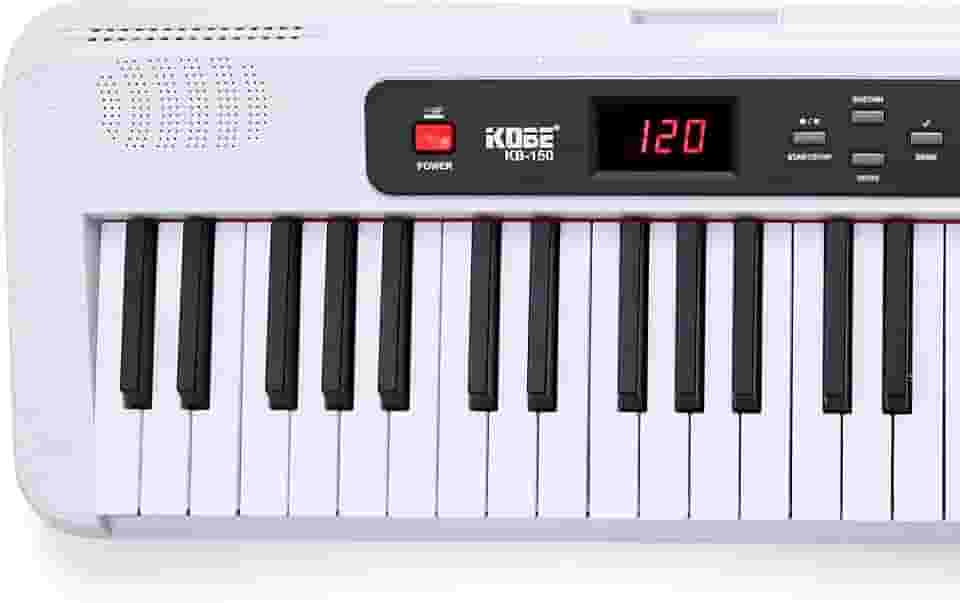 Teclado Kobe Musical KB-150 Branco 5/8 Indicado Iniciantes