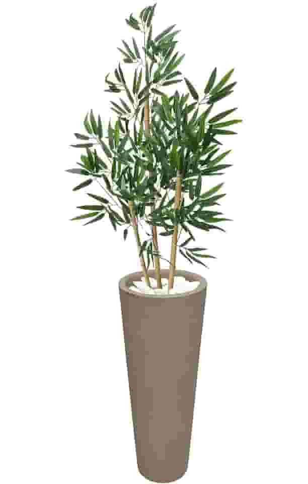 Bambu Artificial Cozinha Vaso Grafiato Alto Decoração (Grafiato Bege)