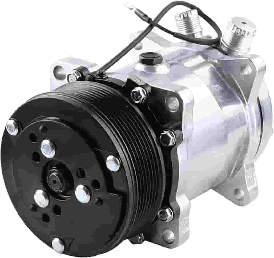 Compressor de ar condicionado universal com correia serpentina preta PV7 508 estilo 5H14 R134A