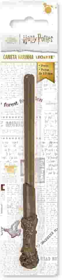 CANETA ESF. PONTA 1.0 FORMATO VARINHA HARRY POTTER - BLISTER C/ 1 UND LEOARTE