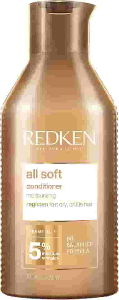 Redken Condicionador All Soft, Promove hidratação profunda e 15x mais maciez, Maciez intensa, Fórmula com óleo de argan, Para cabelos secos e opacos, 300ml