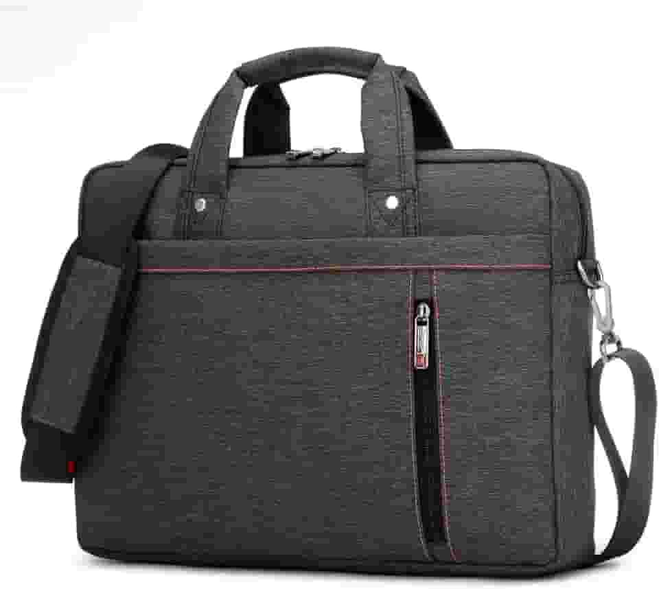 Maleta Executiva para Notebook de Até 15.6 Polegadas - Modelo Expansível até 12cm, Resistente a Riscos, Material Premium, Bolso Frontal, Alça Lateral Ajustável, Ferragens Cromadas - Grafite - BANGE